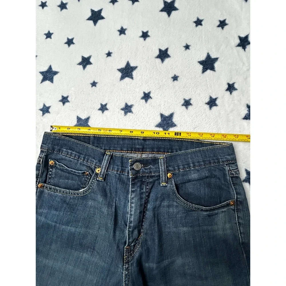 Levis 527 Jeans Mens 34x30 Blue Bootcut Stretch Denim Dark Wash Pants